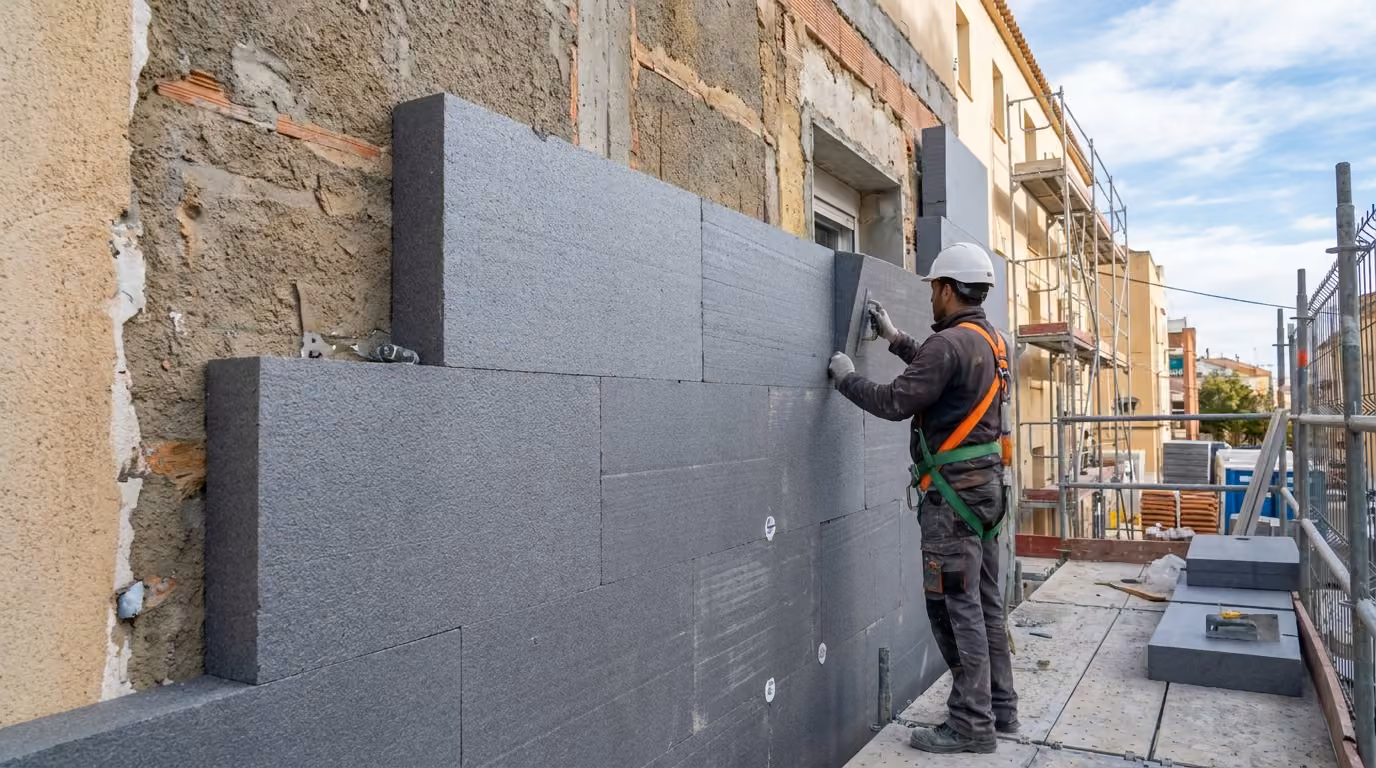 SATE · Aislamiento térmico exterior en Esplugues de Llobregat