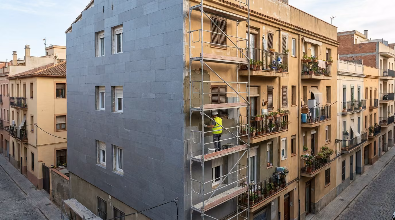 SATE · Aislamiento térmico exterior en Sant Vicenç dels Horts