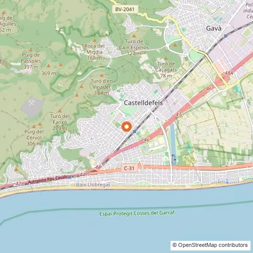 Mapa de Castelldefels