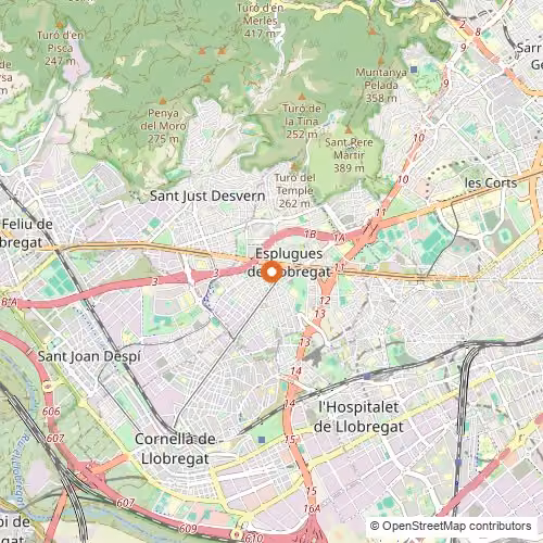 Mapa de Esplugues de Llobregat