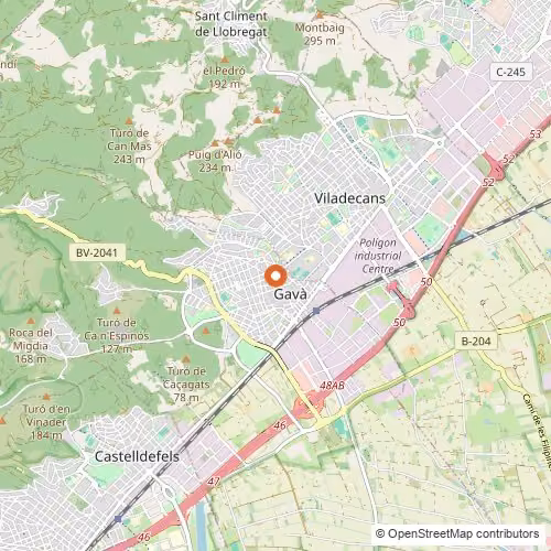 Mapa de Gavà