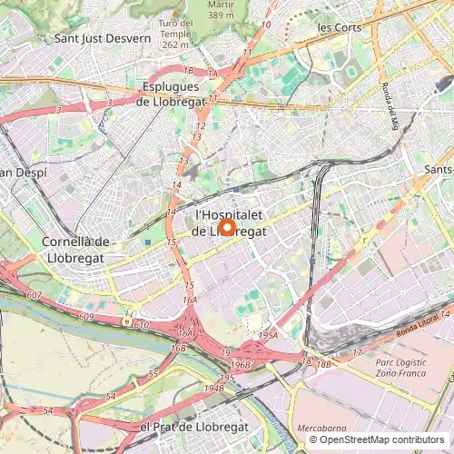 Mapa de L'Hospitalet de Llobregat