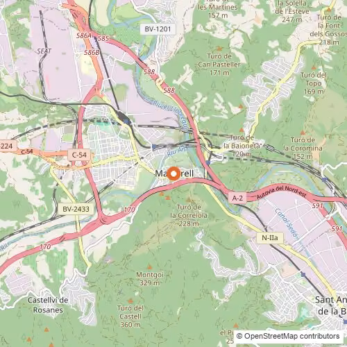 Mapa de Martorell