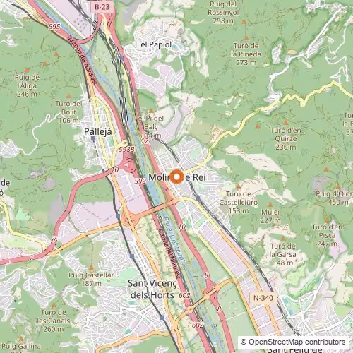Mapa de Molins de Rei