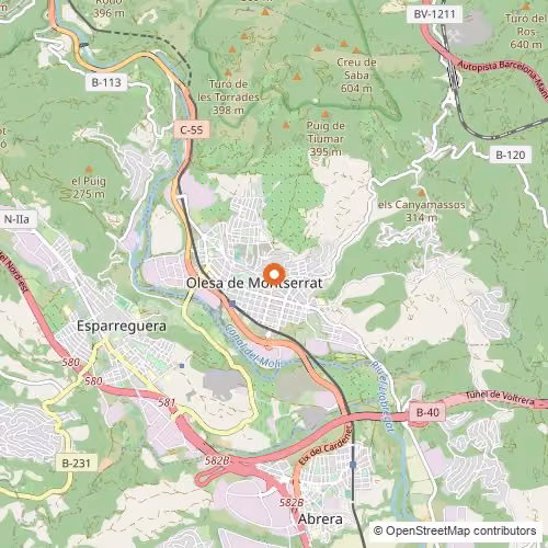 Mapa de Olesa de Montserrat