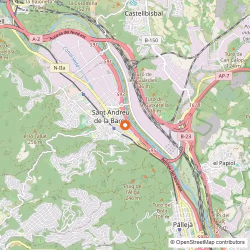Mapa de Sant Andreu de la Barca