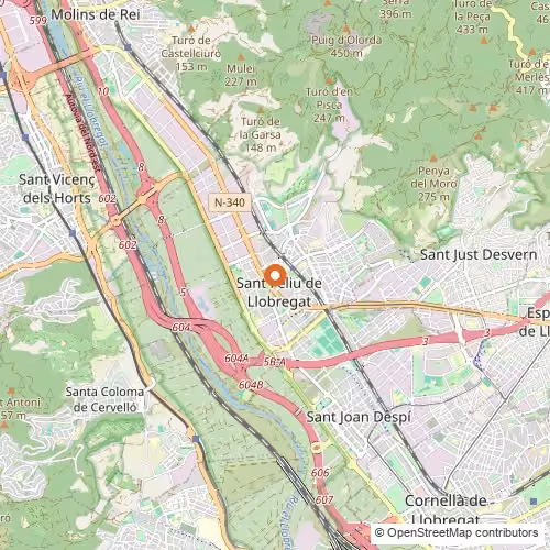 Mapa de Sant Feliu de Llobregat
