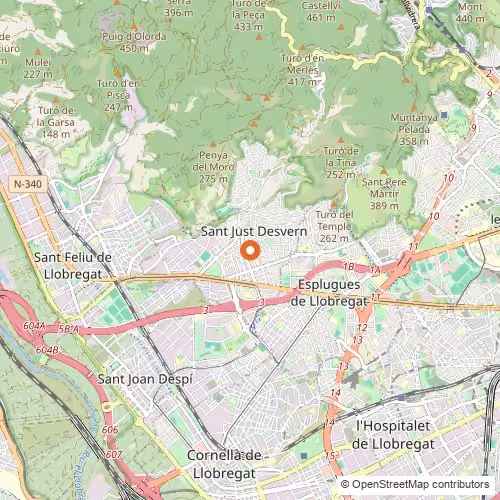 Mapa de Sant Just Desvern